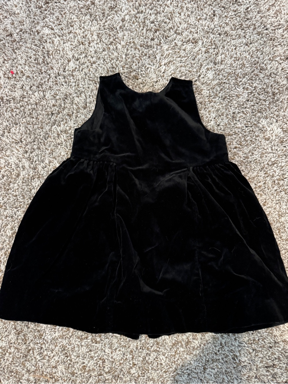 Baby Gap Classic Black Velvet Sleeveless Dress 2T Toddler Girl